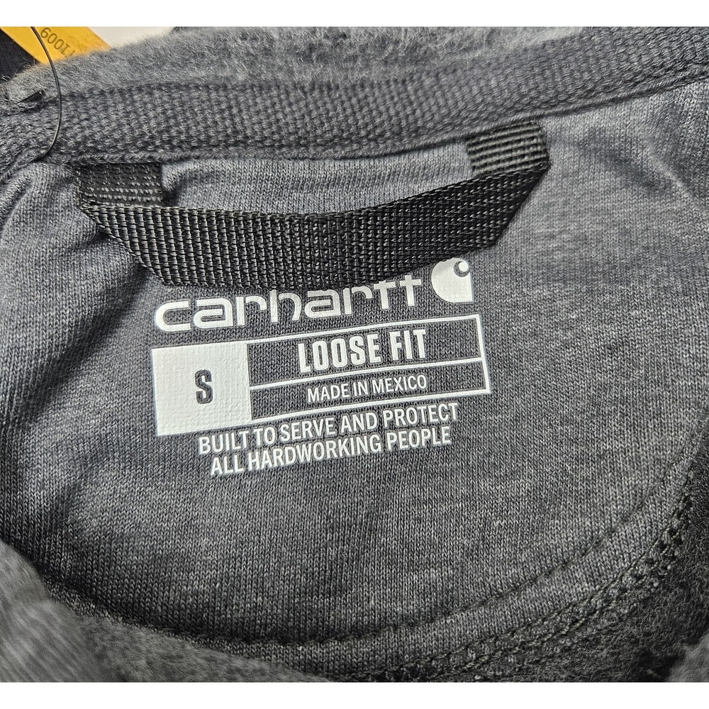 Carhartt Loose Fit Midweight Hoodie, Carbon Heather Gray, TS0288-M, Men's SM - Picture 6 of 10